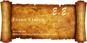 Eszes Elmira névjegykártya